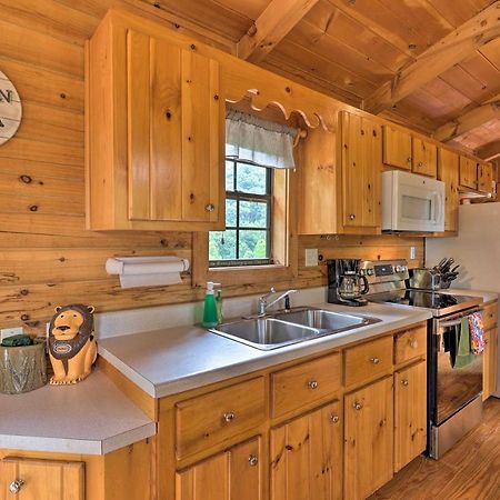 Quaint Log Cabin With Views Near West Jefferson Warrensville Exterior photo